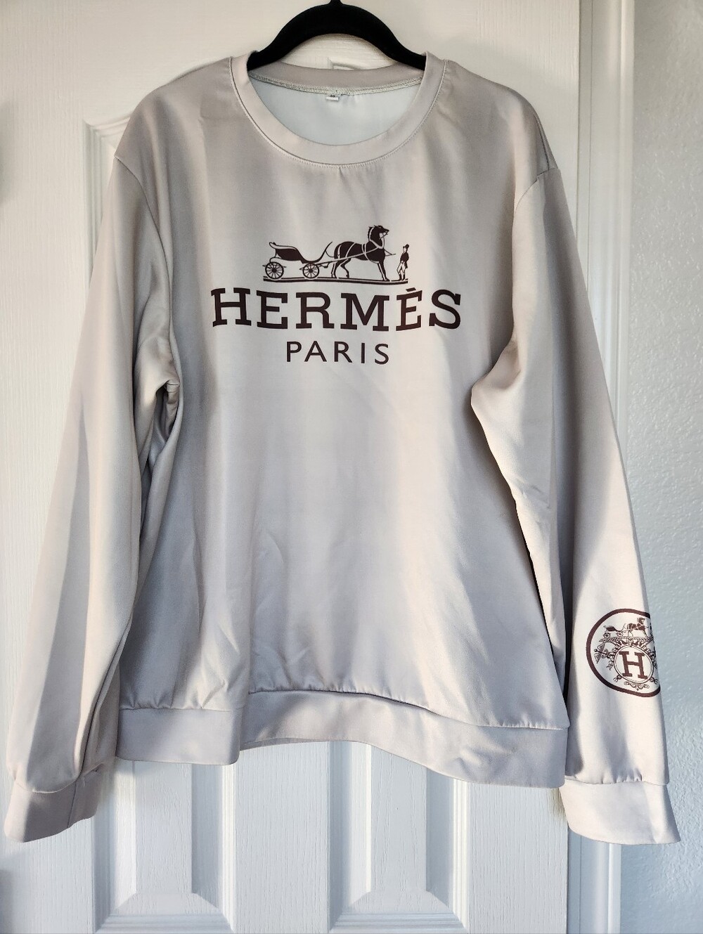 Beige Fashion Light Sweatshirt Size XL